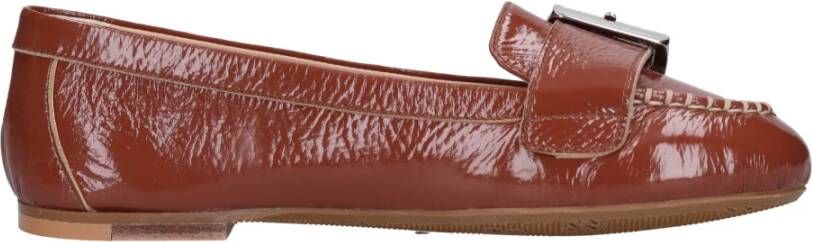 Casadei Platte schoenen Bruin Brown Dames