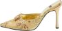 Casadei Pre-owned Fabric sandals Yellow Dames - Thumbnail 1