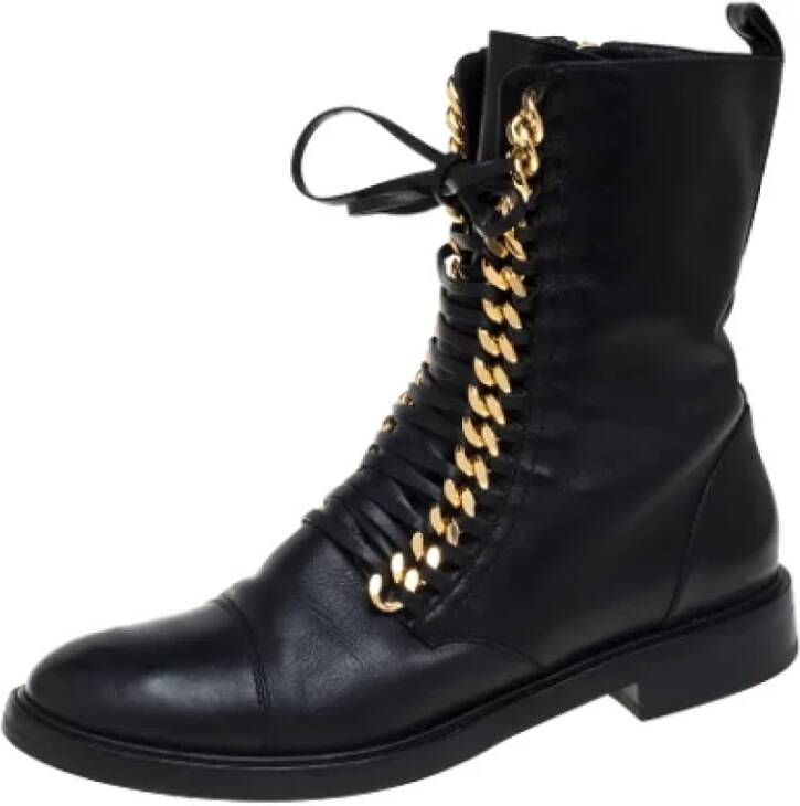 Casadei Pre-owned Leather boots Black Dames