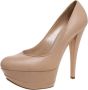 Casadei Pre-owned Leather heels Beige Dames - Thumbnail 1