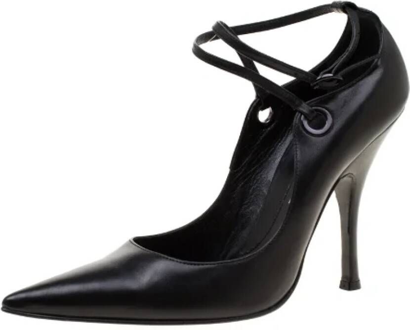 Casadei Pre-owned Leather heels Black Dames