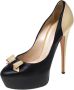 Casadei Pre-owned Leather heels Black Dames - Thumbnail 1