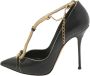 Casadei Pre-owned Leather heels Black Dames - Thumbnail 1