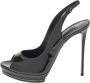 Casadei Pre-owned Leather heels Black Dames - Thumbnail 1