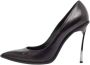 Casadei Pre-owned Leather heels Black Dames - Thumbnail 1