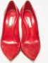 Casadei Pre-owned Leather heels Red Dames - Thumbnail 1