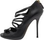 Casadei Pre-owned Leather sandals Black Dames - Thumbnail 1