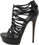 Casadei Pre-owned Leather sandals Black Dames - Thumbnail 1