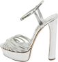 Casadei Pre-owned Leather sandals Gray Dames - Thumbnail 1