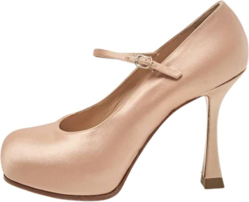 Casadei Pre-owned Satin heels Pink Dames