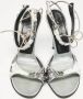 Casadei Pre-owned Satin sandals Gray Dames - Thumbnail 1