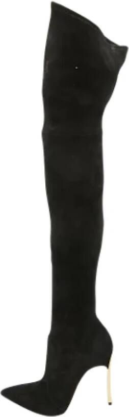 Casadei Pre-owned Suede boots Black Dames