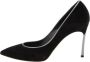 Casadei Pre-owned Suede heels Black Dames - Thumbnail 1