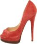 Casadei Pre-owned Suede heels Red Dames - Thumbnail 1