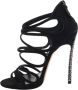 Casadei Pre-owned Suede sandals Black Dames - Thumbnail 1