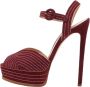 Casadei Pre-owned Suede sandals Red Dames - Thumbnail 1