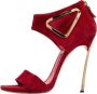 Casadei Pre-owned Suede sandals Red Dames - Thumbnail 1