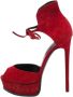 Casadei Pre-owned Suede sandals Red Dames - Thumbnail 1