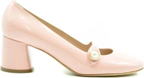 Casadei Delicate Parel Mary Jane Hak Pink Dames