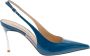 Casadei Bohemian Blue Slingback met Stalen Blade Hak Blue Dames - Thumbnail 1