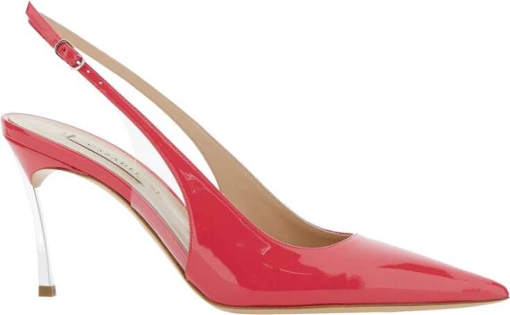 Casadei Roze Slingback Pumps met hoge hak Pink Dames