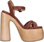 Casadei Sandalen Bruin Brown Dames - Thumbnail 1