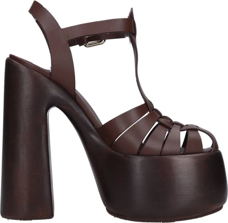 Casadei Sandalen Bruin Brown Dames