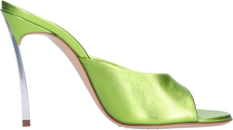 Casadei Sandalen Groen Green Dames