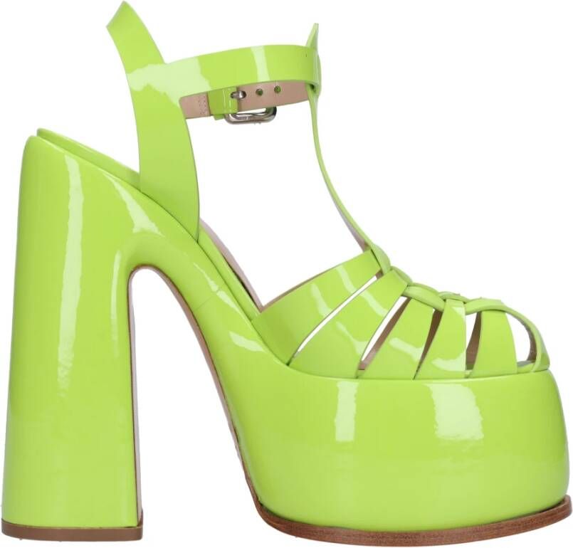 Casadei Sandalen Groen Green Dames