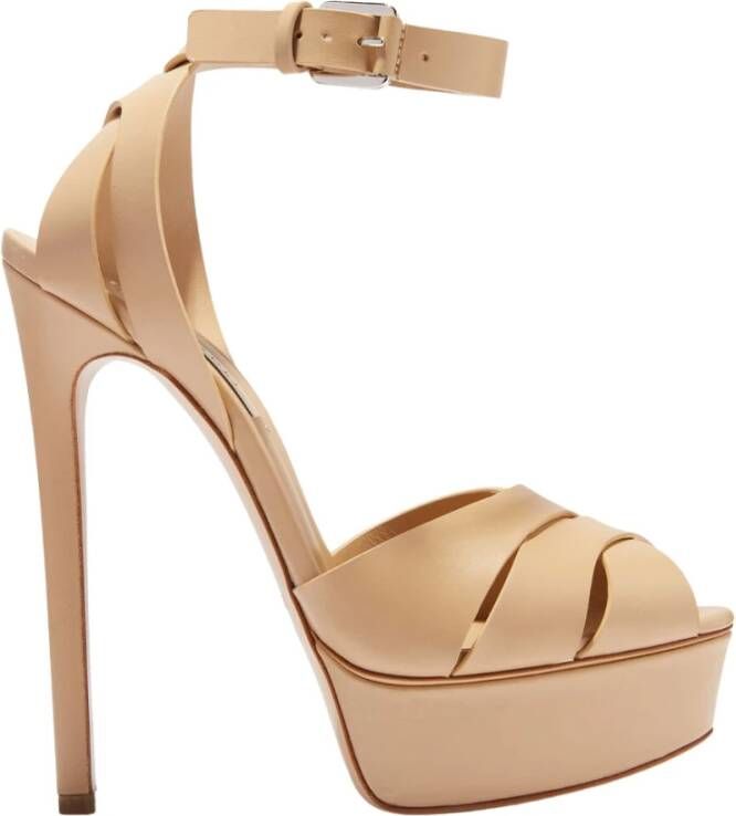 Casadei Sandalen met hoge hakken Beige Dames