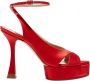 Casadei Sandalen met hoge hakken en platform Red Dames - Thumbnail 7