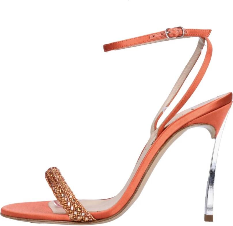 Casadei Sandalen Oranje Orange Dames