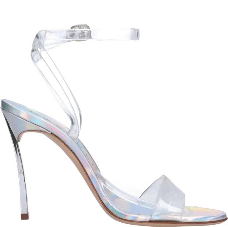 Casadei Sandalen Zilver Gray Dames