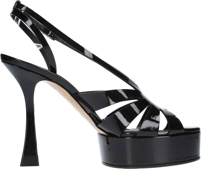 Casadei Sandalen Zwart Black Dames