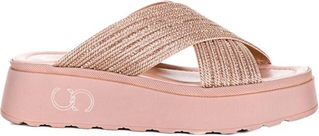 Casadei Zomerse Sliders voor de Moderne Vrouw Pink Dames