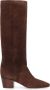 Casadei Suede Kniehoge Laarzen Brown Dames - Thumbnail 1