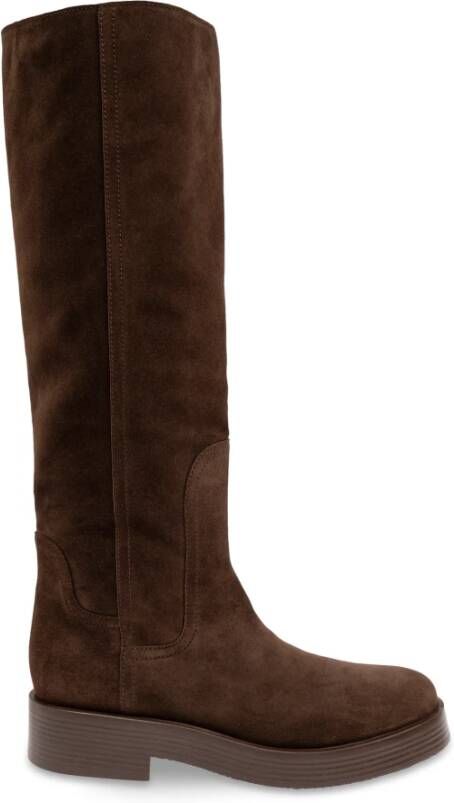 Casadei Suède laarzen Brown Dames