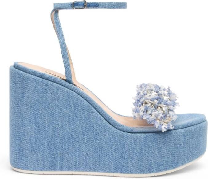 Casadei Wedges Blue Dames