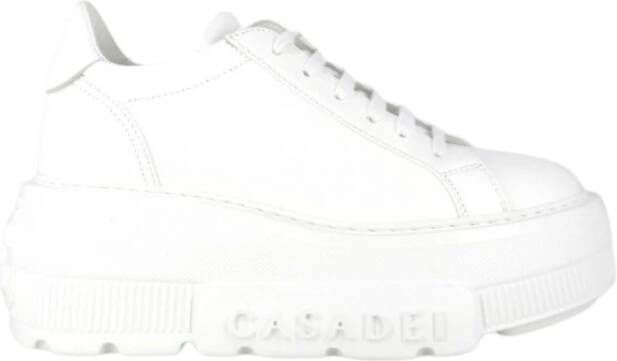 Casadei Witte Leren Nexus Sneakers White Dames