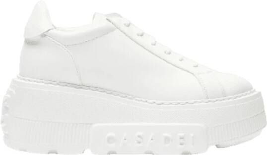 Casadei Witte Salento Sneaker met C-Chain Logo White Dames