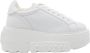 Casadei Witte Sneakers met Oversized Zool White Dames - Thumbnail 1