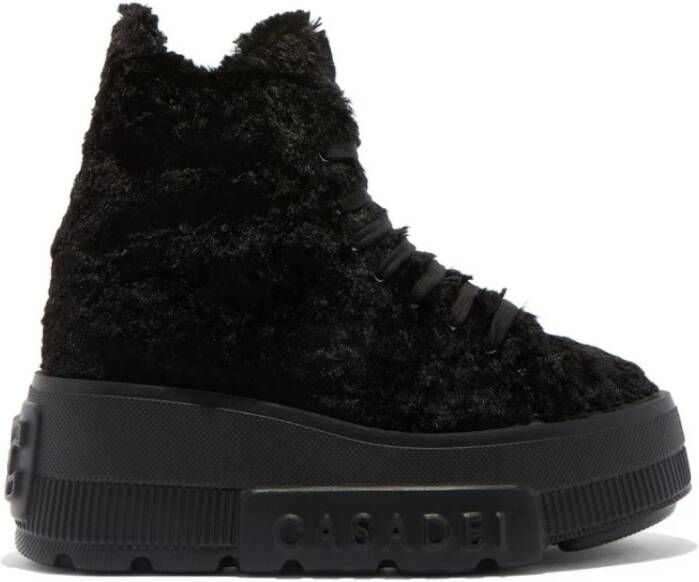 Casadei Zwarte Bont Winterlaarzen Black Dames