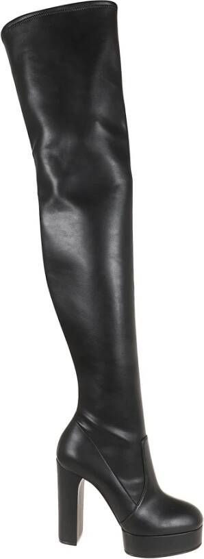 Casadei Zwarte Enkellaarsjes Betty Aw24 Black Dames