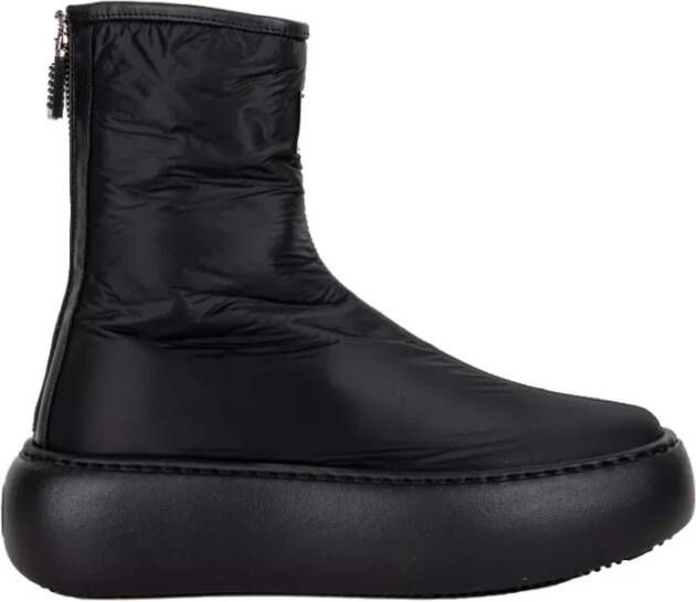 Casadei Zwarte enkellaarsjes Black Dames