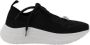 Casadei Zwarte Gebreide Sneakers met Solitaire Bezel Black Dames - Thumbnail 1