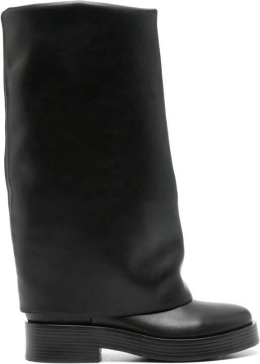 Casadei Zwarte Laagjes Mid-Calf Laarzen Black Dames