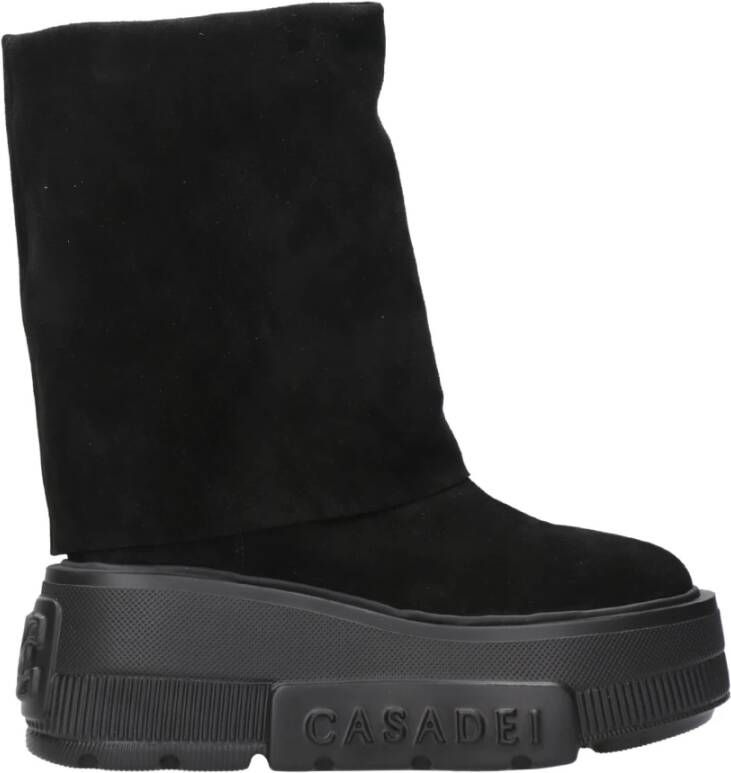 Casadei Zwarte laarzen Black Dames