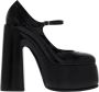 Casadei Zwarte Mary Jane Sleehakken Black Dames - Thumbnail 1