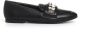 Casadei Zwarte Mocassin Loafer met Strass Gesp Black Dames - Thumbnail 1