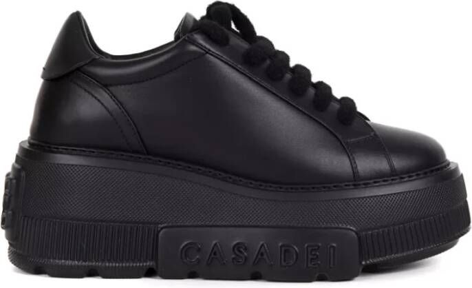 Casadei Zwarte Platform Sneakers Black Dames